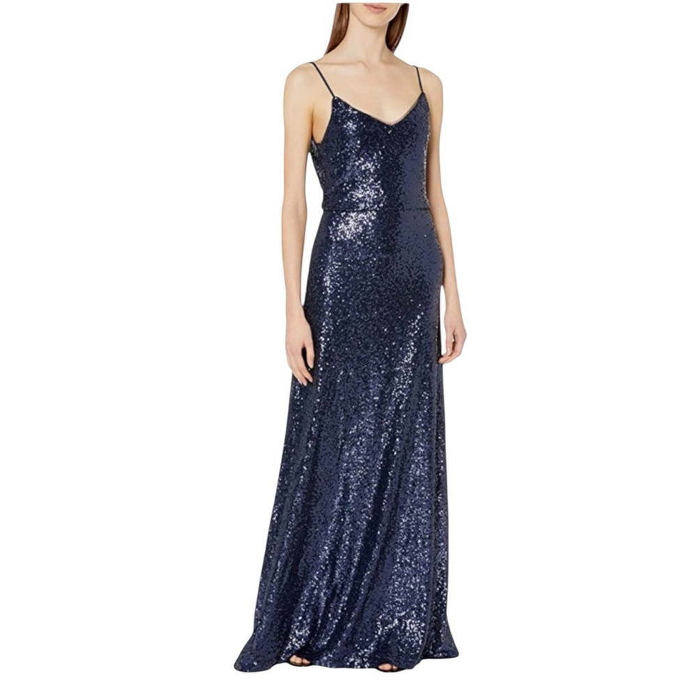 Jenny Yoo Jules Blue Sequin Tulle Dress 2